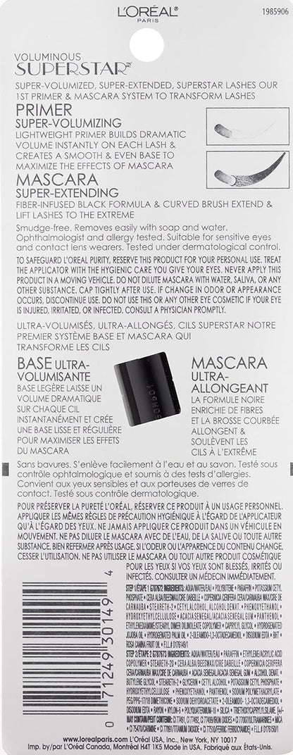 L’Oréal Paris Superstar Mascara Blackest Black, 12.7-Milliliters