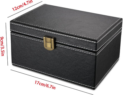Faraday Box for Car Keys, Faraday Key Fob Protector Box Car Key Signal Blocking Box anti Theft Car Key Box RFID Signal Blocking Box Key Fob Protecter Leather Signal Blocker Box for Car Keys